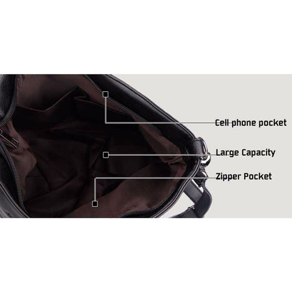 Faux Leather Skull Rivet Shoulder Cross-body Bag - FREE Shipping