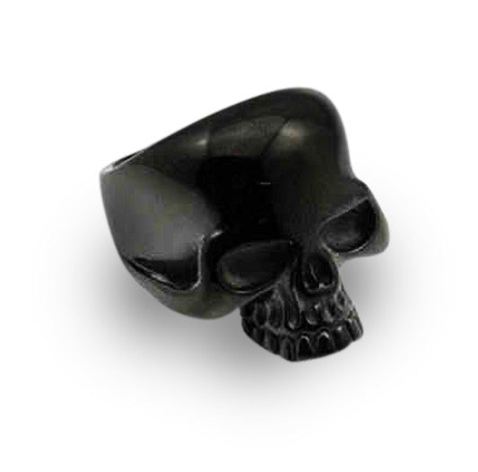 Highly Polished Stainless Steel Deaths Head Skull Ring-FREE Shipping